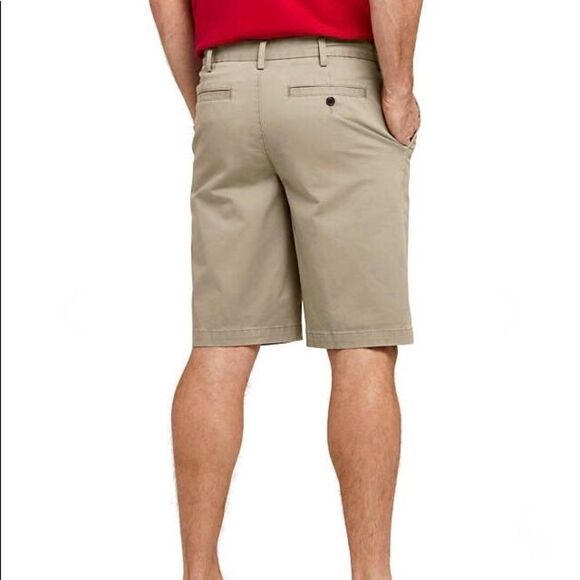 Lands End Men's 11" Fit Comfort Chino Khaki Shorts - Picture 3 of 3